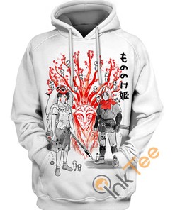 San And Ashitaka Sumie Hoodie 3D
