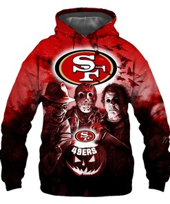 San Francisco 49Ers Hoodie 3D Halloween Horror Night Gift for Fans