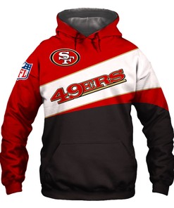 San Francisco 49Ers Hoodie 3D Zip Hoodie