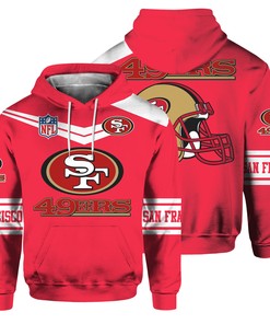 San Francisco 49Ers Hoodie Cute Long Sleeve Zip Hoodie for Fans