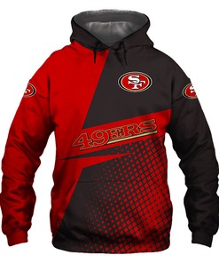 San Francisco 49Ers Hoodie Long Sleeve Zip Hoodie for Fan