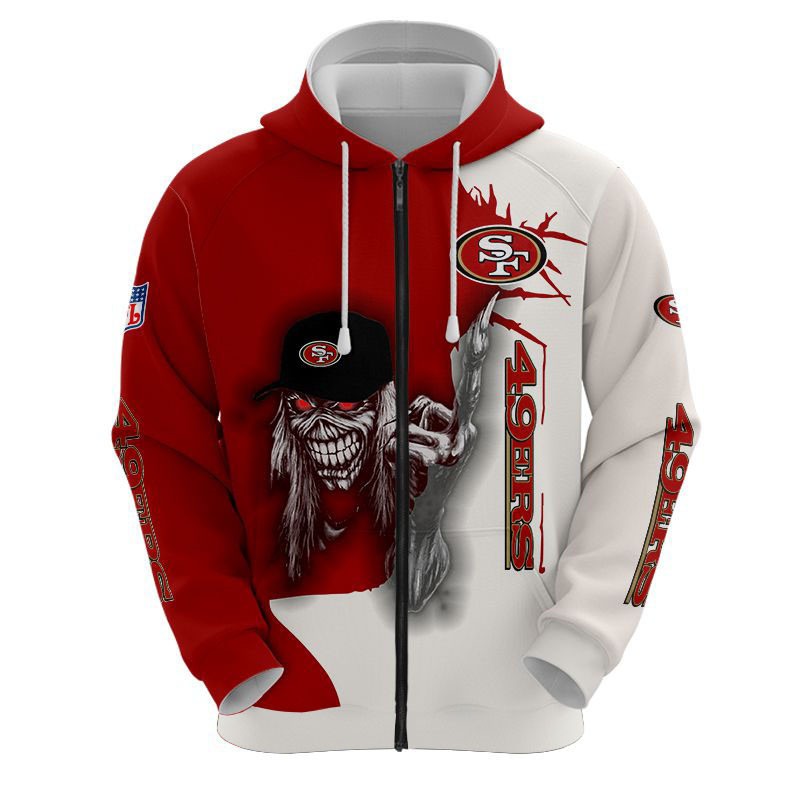San Francisco 49Ers Hoodie Ultra Death Graphic Gift for Halloween - Image 3