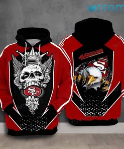 San Francisco 49ers Hoodie 3D King Skull Eagle 49ers Gift