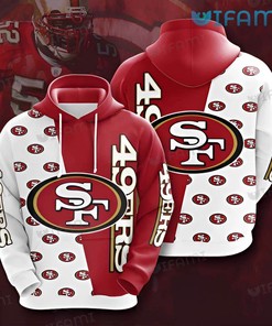 San Francisco 49ers Hoodie 3D Logo Pattern 49ers Gift