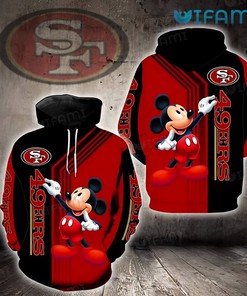 San Francisco 49ers Hoodie 3D Mickey Mouse 49ers Gift