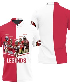 San Francisco 49ers Legends 3D All Over Print Polo Shirt