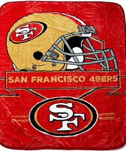 San Francisco 49ers Sherpa Blanket Fleece Blanket Gifts for Nfl Fans