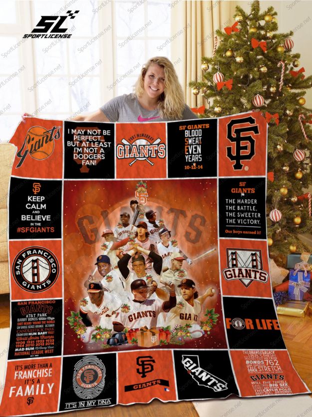 San Francisco Giants Christmas Quilt Blanket Bedding Set