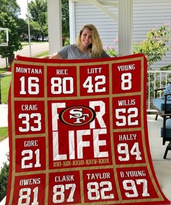 San Francisco ers For Life Quilt Blanket Bedding Set Great Customized Blanket Gifts For Birthday Christmas Thanksgiving