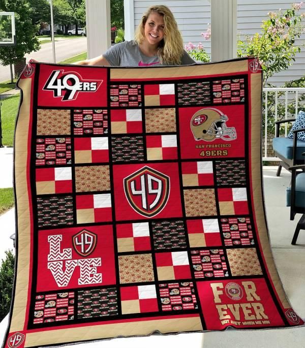San Francisco ers Pattern Quilt Blanket Bedding Set Great Customized Blanket Gifts For Birthday Christmas Thanksgiving