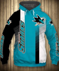 San Jose Sharks Hoodie 3D Cute Design Pullover Nhl