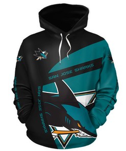 San Jose Sharks Hoodie 3D Zip Hoodie Gift for Fans