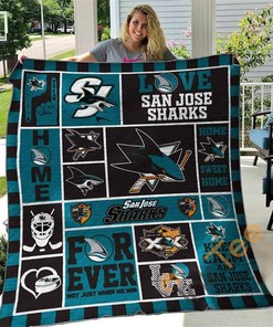 San Jose Sharks Personalized Quilt Blanket Bedding Set