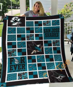 San Jose Sharks Quilt Blanket Bedding Set