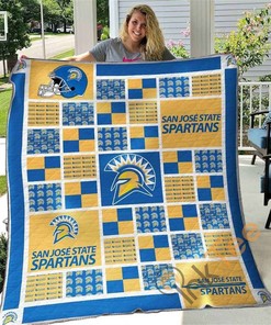 San Jose State Spartans V2 Quilt Blanket Bedding Set