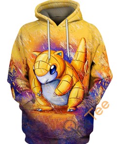 Sandshrew Pokemon Hoodie 3D