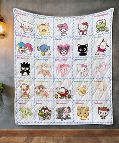 Sanrio Quilt Blanket Bedding Set for Home Décor