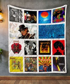 Santana Album Covers Quilt Blanket Bedding Set