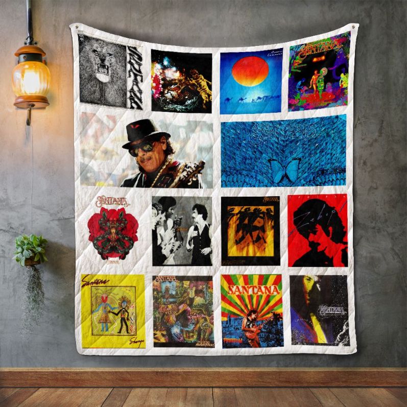 Santana Album Covers Quilt Blanket Bedding Set