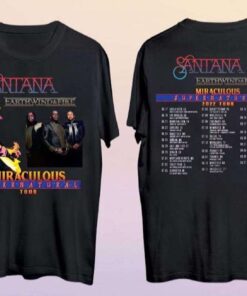 Santana Earth Wind Fire Miraculous Supernatural Tour 2022 Shirt