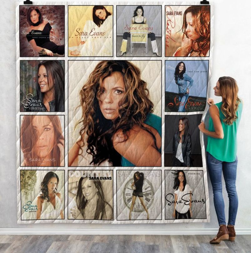 Sara Evans Albums Quilt Blanket Bedding Set for Home Décor