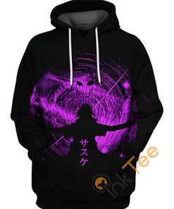 Sasuke Purple Space Hoodie 3D