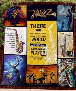 Saxophone Lover Quilt Blanket Bedding Set