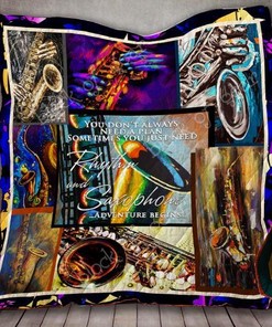 Saxophone You Don't Always Need A Plan Saxophone Quilt Blanket Bedding Set