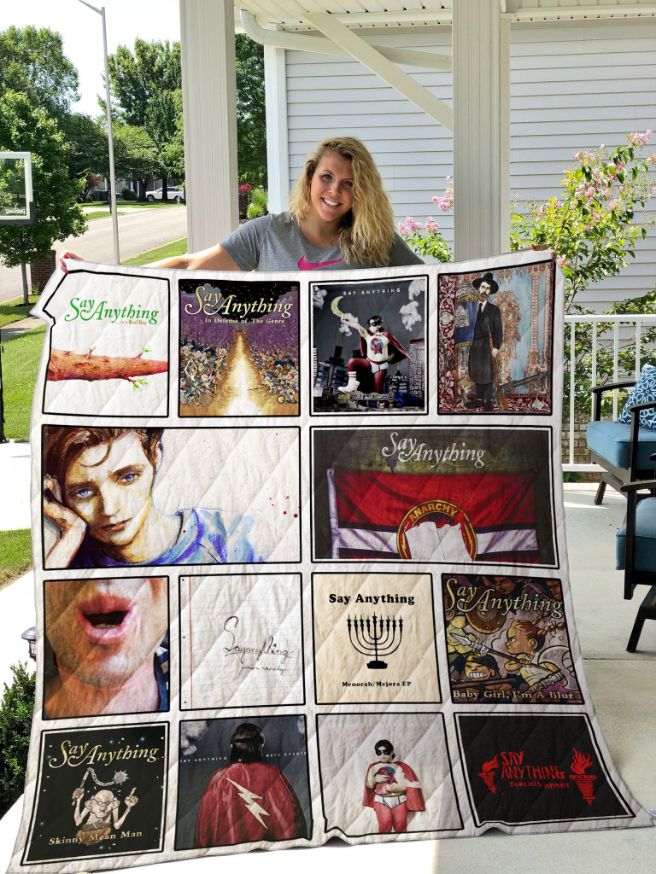 Say Anything Quilt Blanket Bedding Set for Home Décor
