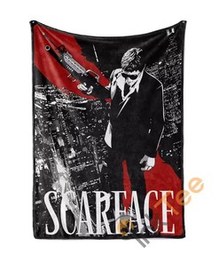 Scarface Sherpa Blanket Fleece Blanket Gifts