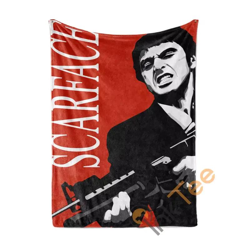 Scarface Sherpa Fleece Blanket Gifts for Family, for Couple