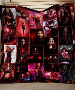 Scarlet Witch Avenger Marel Comics Art Quilt Blanket Bedding Set