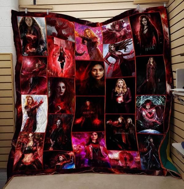 Scarlet Witch Avenger Marel Comics Art Quilt Blanket Bedding Set
