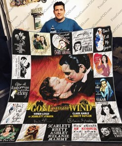 Scarlett O'Hara Rhett Butler Gone With The Wind For Fans Collection Quilt Blanket Bedding Set