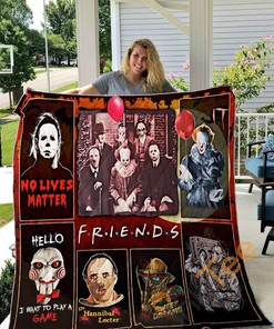 Scary Friends Quilt Blanket Bedding Set