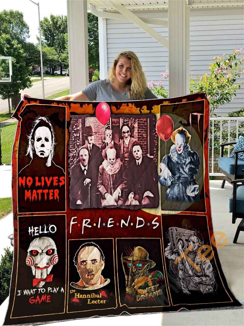Scary Friends Quilt Blanket Bedding Set