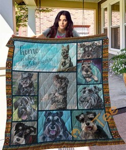 Schnauzer 10 Quilt Blanket Bedding Set