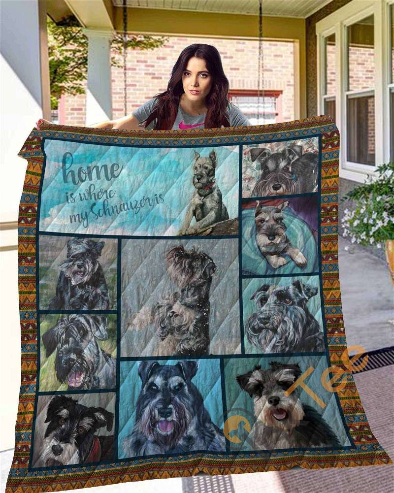 Schnauzer 10 Quilt Blanket Bedding Set