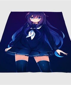 School Uniform Anime Japan Sherpa Fleece Blanket Gifts for Family, for Couple
