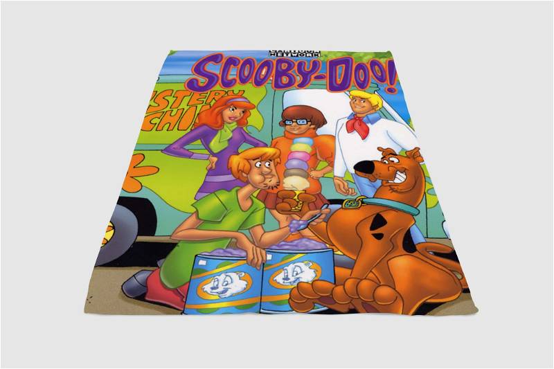 Scooby Doo Cartoon Network Sherpa Fleece Blanket Gifts for Family, for Couple