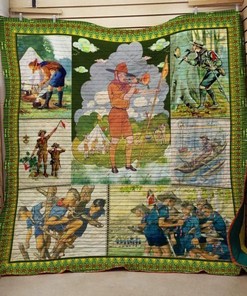 Scout Man Quilt Blanket Bedding Set Great Customized Gifts For Birthday Christmas Thanksgiving Perfect Gifts For Scout Man Lover