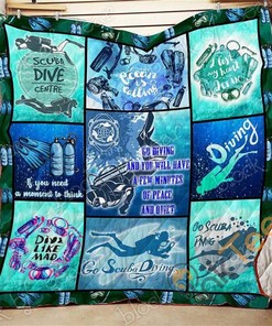 Scuba Diving Quilt Blanket Bedding Set