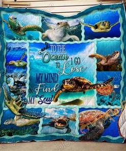 Sea Turtle Quilt Blanket Bedding Set