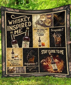 Seagram's Seven Crown Whiskey Inspired Me Quilt