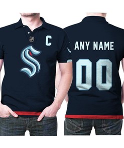 Seattle Kraken Nhl Ice Hockey Team Logo 2020 Blue 3D All Over Print Polo Shirt