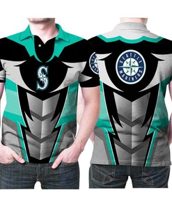 Seattle Mariners Mlb Baseball Team Logo Baseball Lovers 3D All Over Print Polo Shirt