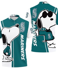 Seattle Mariners Snoopy Lover 3d Printed Polo Shirt All Over Print Shirt 3d T-shirt