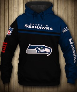 Seattle Seahawks 3D Skull Hoodie Pullover Zip Hoodie for Fans