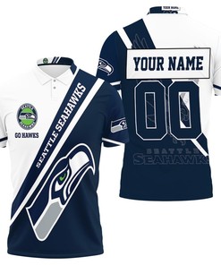 Seattle Seahawks 3d Benas Jr Personalized 3D All Over Print Polo Shirt