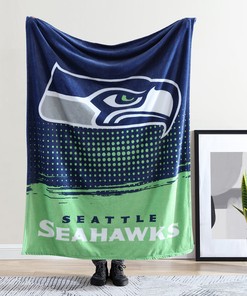 Seattle Seahawks Fleece Blanket Sherpa Blanket Quilt Gifts for Fans